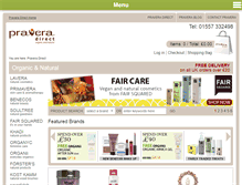 Tablet Screenshot of pravera.co.uk